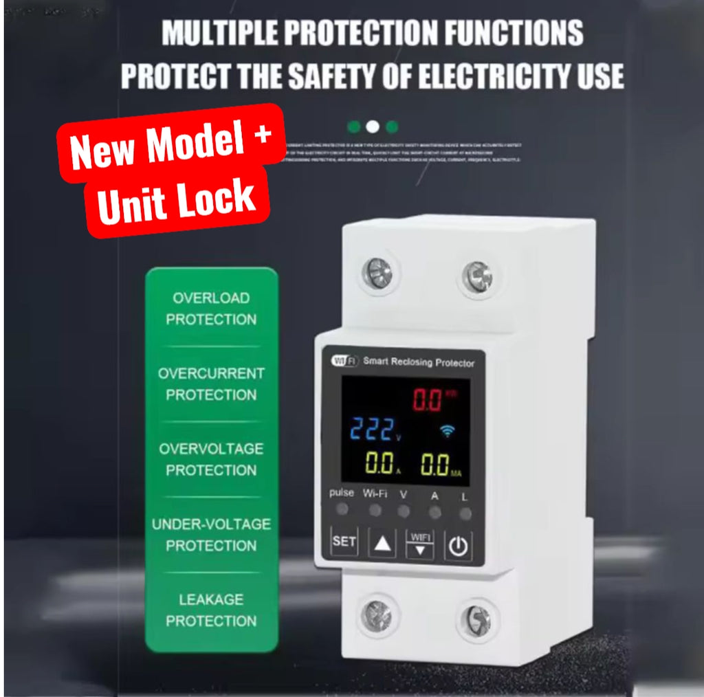 WIFI Smart  voltage current and - leakage protection