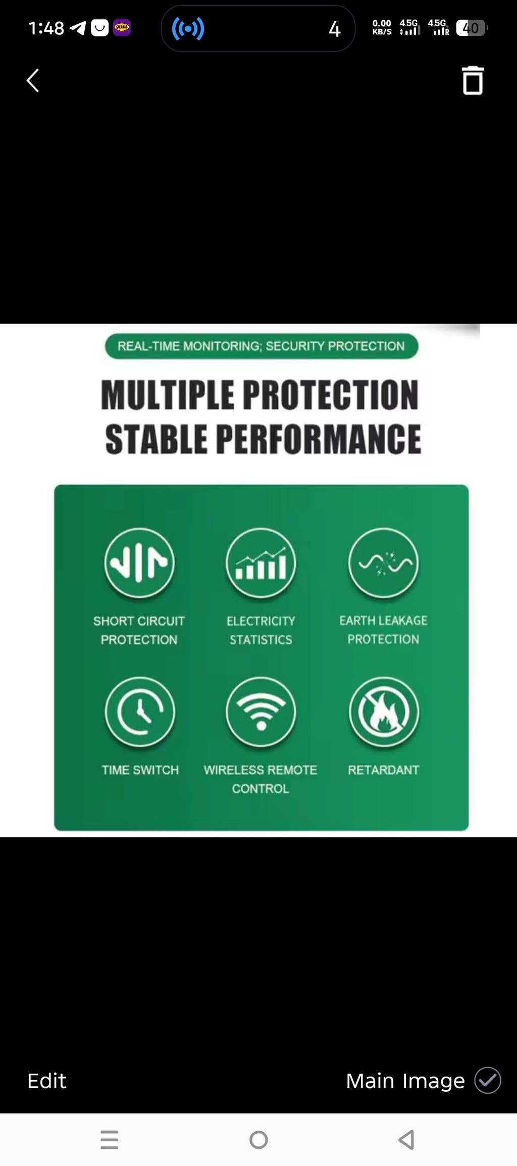 WIFI Smart  voltage current and - leakage protection