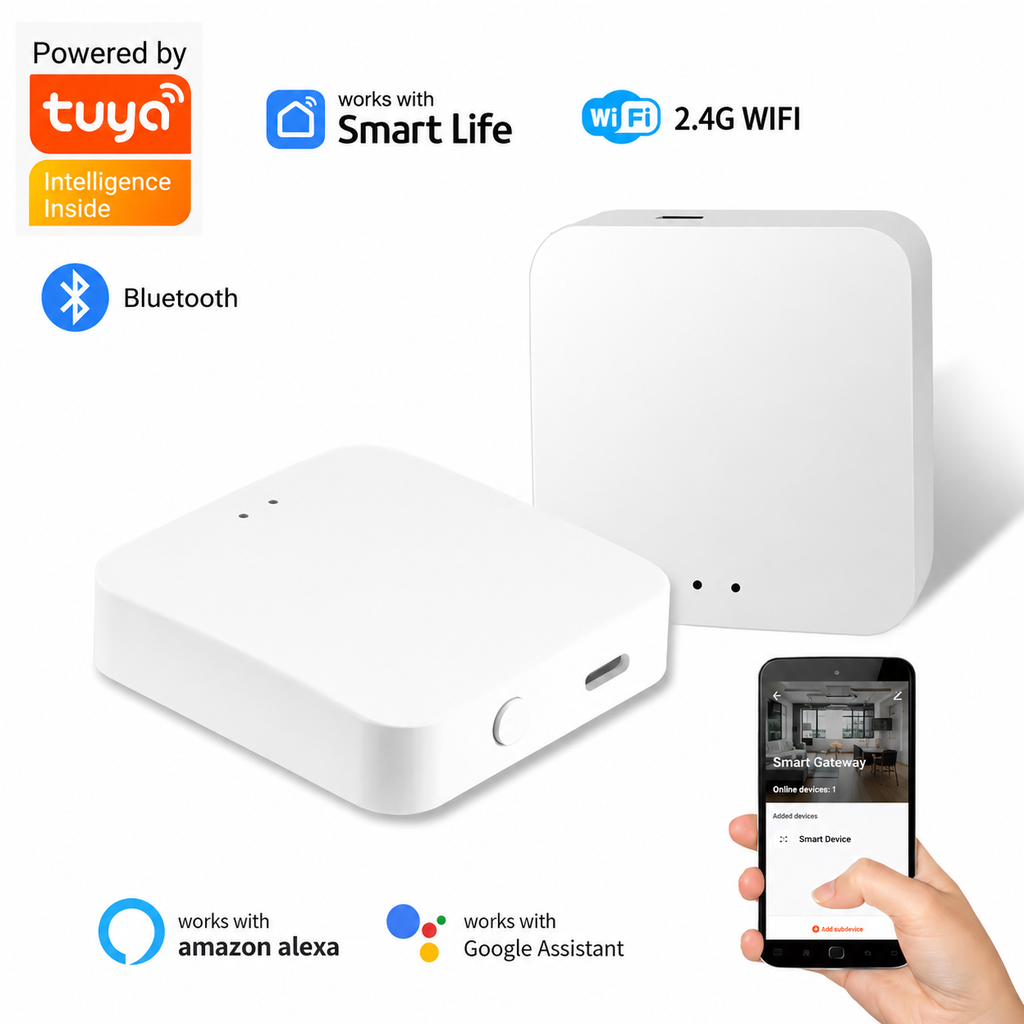 Tuya Smart LifeAPP Multi-mode Gateway Wireless Hub Remote Controller Bridge Voice Control Via Alexa Google Home Sun Gold