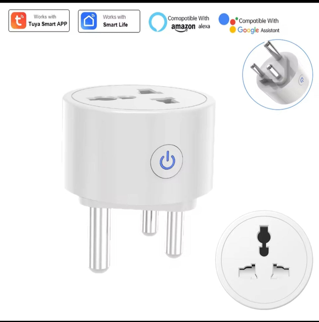 Tuya Smart Socket Universal 16A Wifi Smart Plug With Power Monitoring SmartLife App Smart Home Voice Control Support Google Assistant Alexa Alice Sun Gold