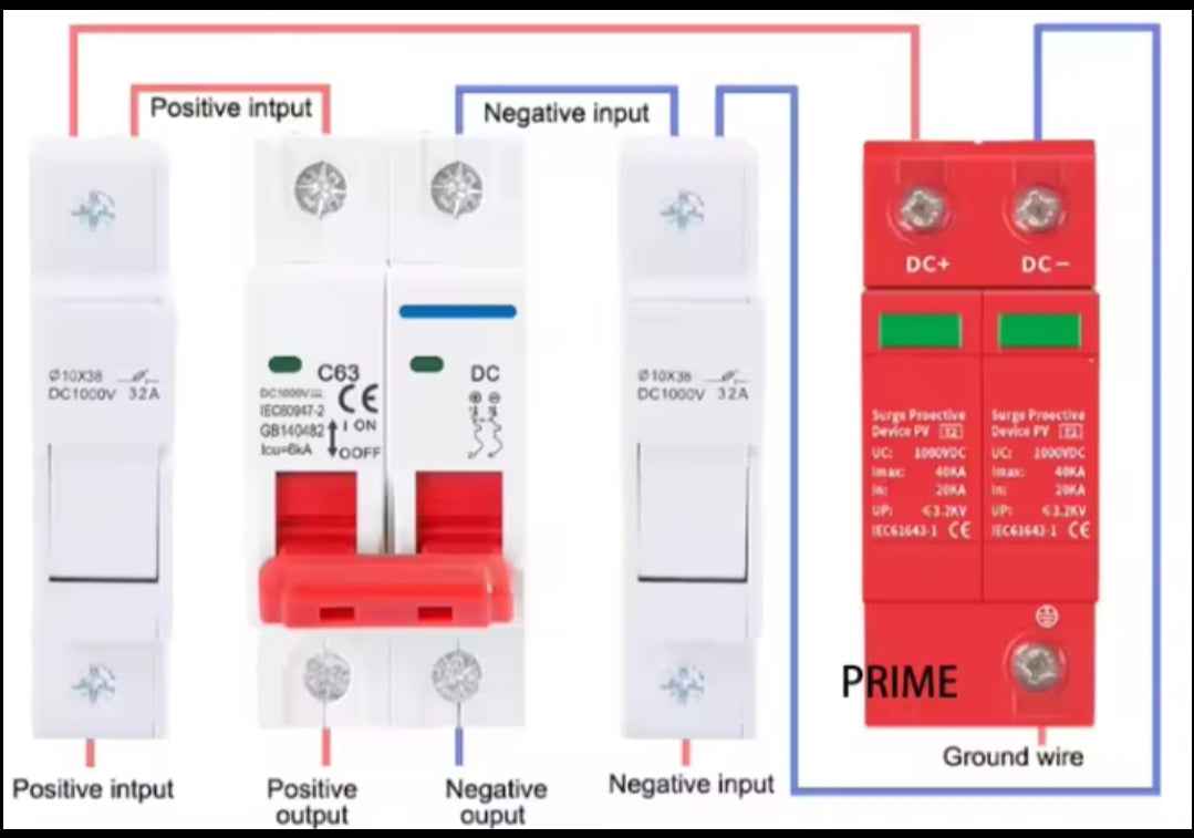 DC Surge  protective device DC 1000V 2P