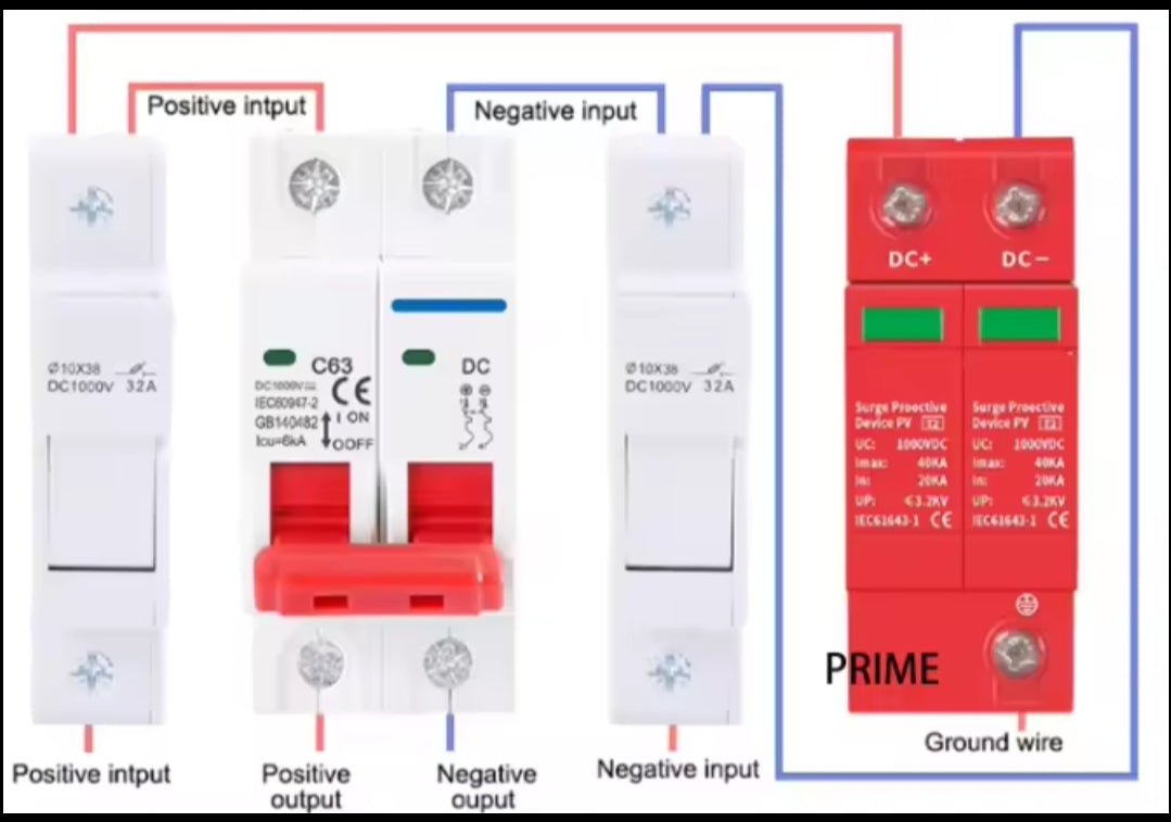 DC Surge  protective device DC 1000V 2P