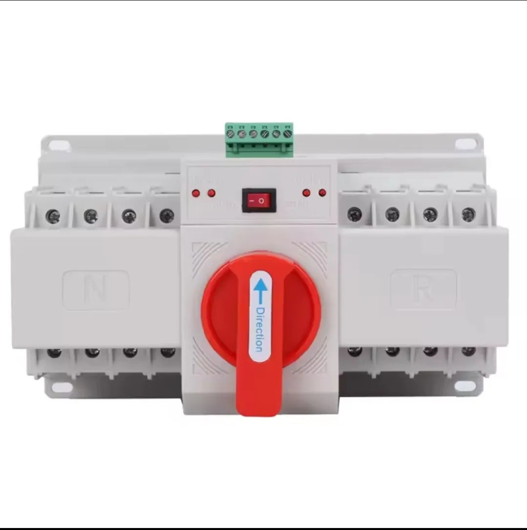 Dual power supply automatic transfer switch 100A micro-break three-phase two-way switching 4P with builtin fire module Sun Gold